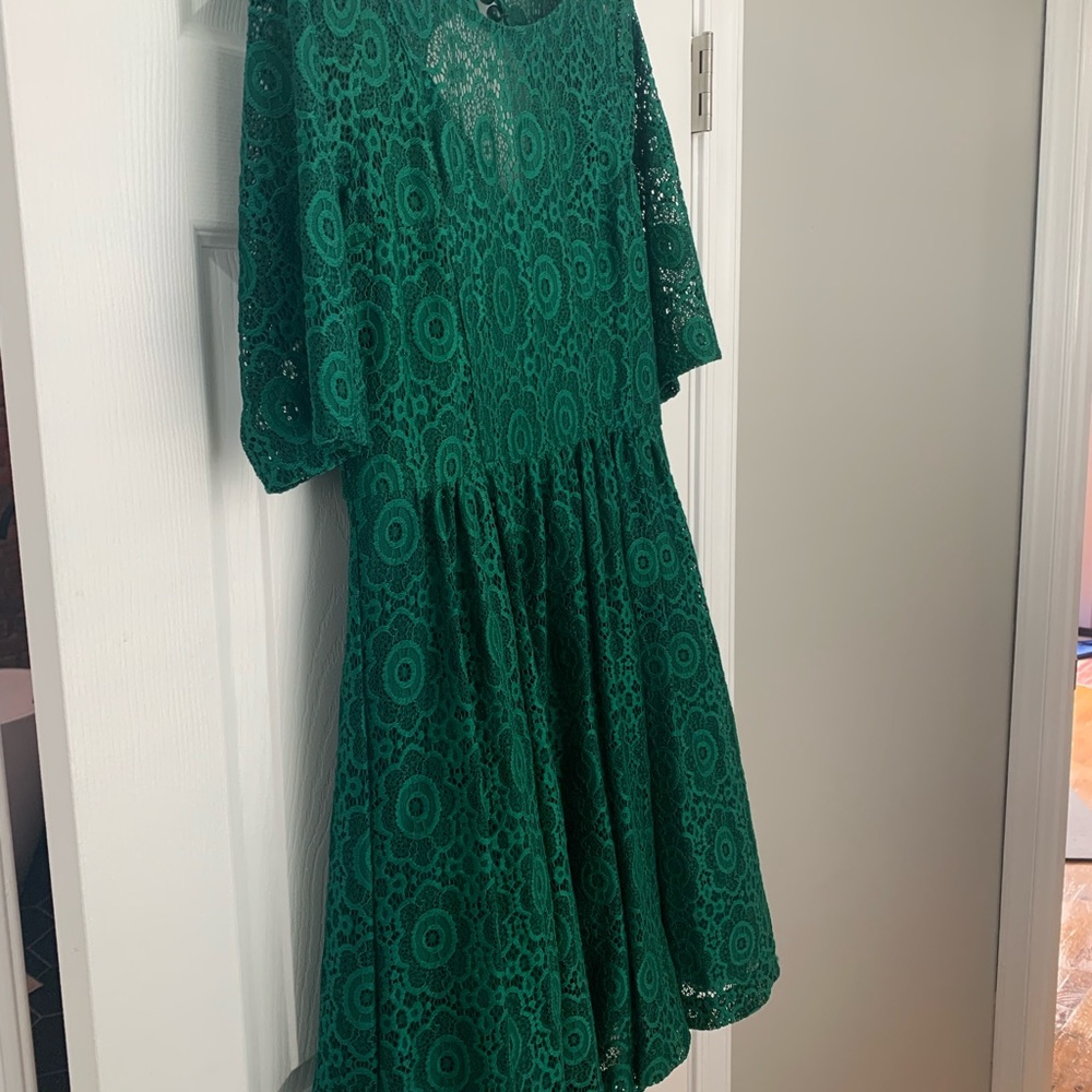 Size 12 emerald green lace dress